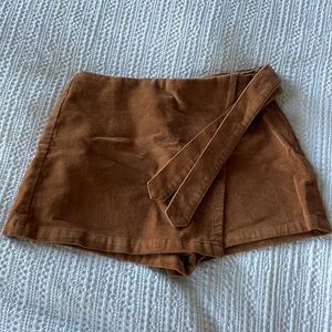 Burnt orange skort.